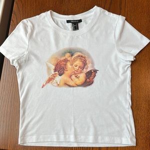 Forever 21 Cropped T-Shirt Size Small